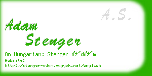 adam stenger business card